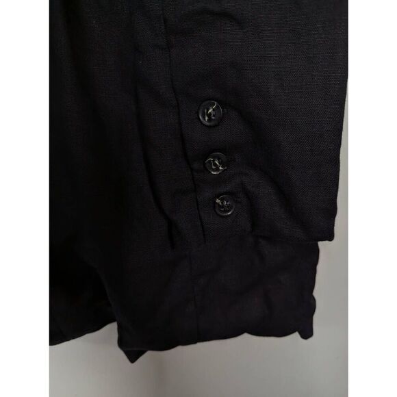 Reformation Maxwell linen black blazer dress Medium - Picture 7 of 10